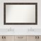 Rustic Pine Brown Non-Beveled Custom Framed Bathroom Vanity Wall Mirror